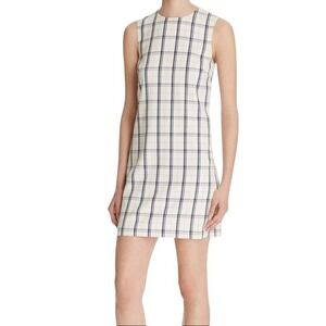 Theory Adraya Nb Mix Ch Plaid Sheath Dress Size 0